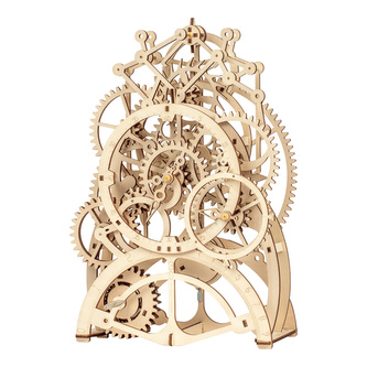 RoboTime 3D drevené mechanické puzzle Hodinový strojček RoboTime 3D drevené mechanické puzzle Hodinový strojček