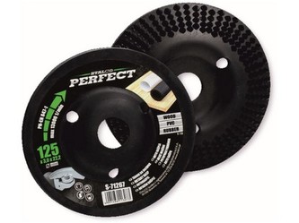 rašple rotační šikmá 125x3.0x22,2mm pro úhl.brusky STALCO