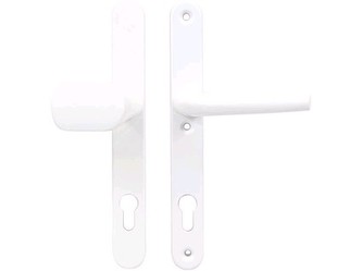 kování pro plast.dveře klika+madlo 92mm Al BÍ RICHTER