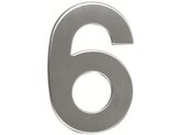 číslo domovní č.6 95mm nerez