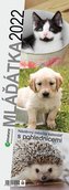 Kalendář 2022 - Mláďátka, nástěnný pohlednicový měsíční, 105 x 290 mm