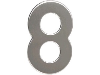 číslo domovní č.8 95mm nerez