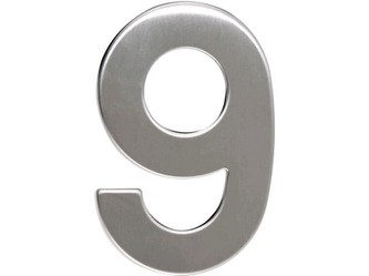 číslo domovní č.9 95mm nerez
