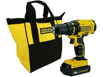 vrtačka Aku 18V Li-lon, taška, 2 baterie, FMC601C2S-QW, STANLEY