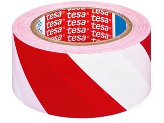páska výstražná 50mmx33m ČRV-BÍ samolepicí TESA