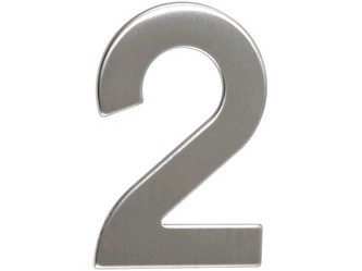 číslo domovní č.2 95mm nerez