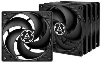 ARCTIC P12 PWM PST sada 5 ks ventilátorů 120mm / PWM / PST / černý ARCTIC P12 PWM PST sada 5 ks ventilátorů 120mm / PWM / PST / černý