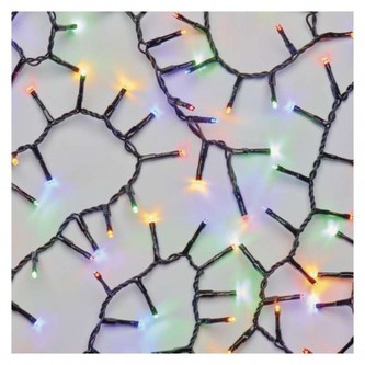 LED vánoční řetěz – ježek, 8 m, venkovní i vnitřní, multicolor, časovač