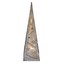 LED pyramida dřevěná, 36 cm, 2x AA, vnitřní, teplá bílá, časovač
