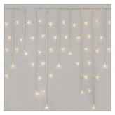 LED vánoční rampouchy, 5 m, venkovní i vnitřní, teplá bílá, ovladač, programy, časovač