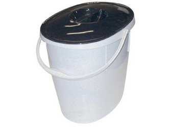 vědro ovál 12l PH GR s víkem ČER