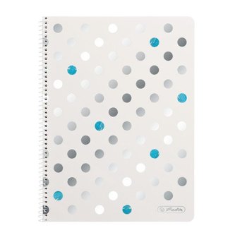 Herlitz - Špirálový blok A4/80 listov, štvorček, Frozen Glam