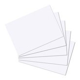 Herlitz - Karty do kartotéky, A6, čisté biele