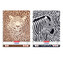 Špirálový blok A4/80 listov, štvorčekový Animal Print