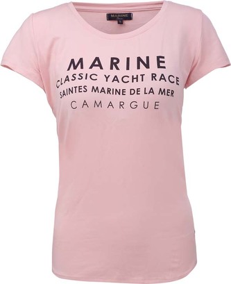 MARINE - dámské triko s kr.rukávem - Pink - S