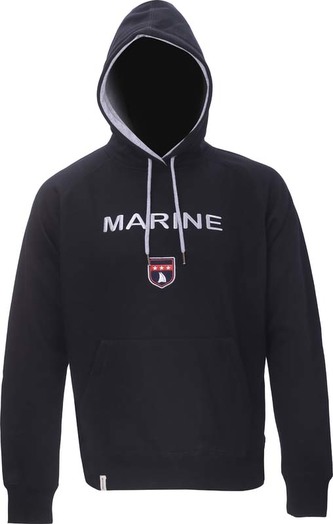 MARINE - pánská mikina s kapucí - black - S