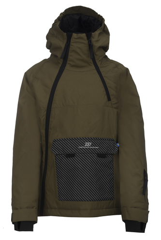 LILLHEM - ECO dětská 2L lyžařská bunda - army green - 152