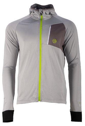 GTS 3003 M S20 - Pánská mikina s kapucí, Bicolour - lt grey - 3XL