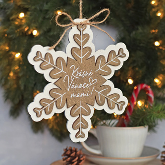 třpitivá vločka - krásné Vánoce, mami !