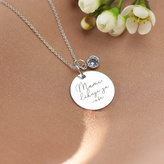 Náhrdelník - Mami, děkuji za vše (stříbro Ag 925)