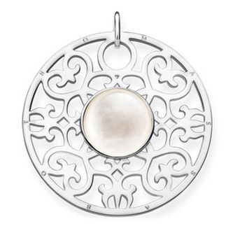 Přívěsek \"Bílý ornament\" Thomas Sabo, PE763-029-14, Sterling Silver, 925 Sterling silver, mother-of-pearl