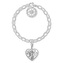 Set náramku a přívěsku Thomas Sabo, SET0554-643-14-L17v, Charm Club, 925 Sterling silver, blackened, zirconia white