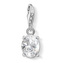 Přívěsek \"Bílý kámen ovál\" Thomas Sabo, 1847-051-14, Charm Club, 925 Sterling silver, zirconia white