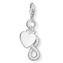 Přívěsek \"Srdce a nekonečno\" Thomas Sabo, 1248-051-14, Charm club, 925 Sterling silver, zirconia white