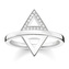 Prsten \"Trojúhelník\" Thomas Sabo, D_TR0019-725-14-56, Sterling Silver, 925 Sterling silver, white diamond