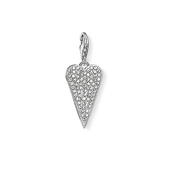 Přívěsek \"Srdce dlážděné\" Thomas Sabo, 1568-051-14, Charm Club, 925 Sterling silver, zirconia white
