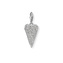 Přívěsek \"Srdce dlážděné\" Thomas Sabo, 1568-051-14, Charm Club, 925 Sterling silver, zirconia white