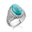 Prsten \"Tyrkysový\" Thomas Sabo, TR2241-878-17-54, Sterling Silver, 925 Sterling silver, blackened, simulated turquoise
