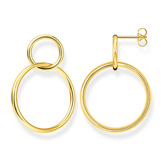 Náušnice \"Kruhy\" Thomas Sabo, H2097-413-39, Sterling Silver, 925 Sterling silver, 18k yellow gold plating