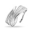 Prsten \"Listy\" Thomas Sabo, TR2283-051-14-52, Sterling Silver, 925 Sterling silver, zirconia white