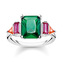 Prsten \"Barevné kameny\" Thomas Sabo, TR2262-477-7-52, Sterling Silver, 925 Sterling silver, synthetic corundum, glass-ceramic stone, zirconia