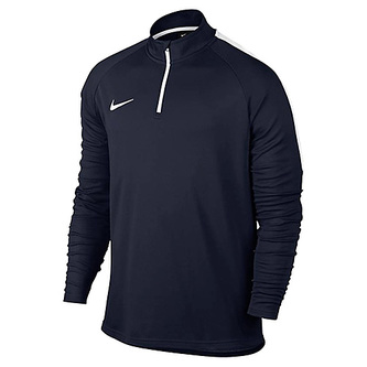 M NK DRY DRIL TOP ACDMY, 10 | FOOTBALL/SOCCER | MENS | LONG SLEEVE TOP | OBSIDIAN/WHITE/WHITE | XL