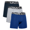 UA Charged Cotton 6in 3 Pack-BLU, UA Charged Cotton 6in 3 Pack-BLU | 1363617-400 | LG