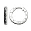 Náušnice kruhové černé Thomas Sabo, CR569-051-11, Sterling Silver, 925 Sterling silver, zirconia black