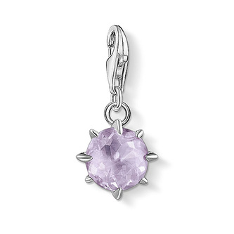 Přívěsek \"Rodný kámen Červen\" Thomas Sabo, 1788-169-13, Charm Club, 925 Sterling silver, zirconia white, amethyst