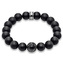 Náramek \"Obsidián\" Thomas Sabo, A1085-023-11-L, Sterling Silver, 925 Sterling silver, obsidian