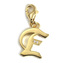 Přívěsek \"Písmeno E\" Thomas Sabo, 1611-414-39, Charm Club, 925 Sterling silver, 18k yellow gold plating, zirconia white