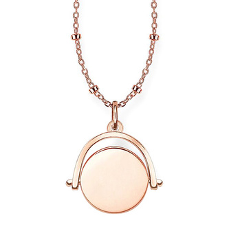 Náhrdelník \"Žeton\" Thomas Sabo, LBKE0003-415-12-L45v, Love Bridge, 925 Sterling silver, 18k rose gold plating
