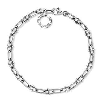Náramek na přívěsky Thomas Sabo, X0255-637-21-L17, Charm Club, 925 Sterling silver, blackened