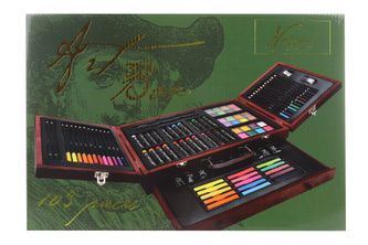 Sada pre maliarov Nassau v drevenom kufríku 103 ks