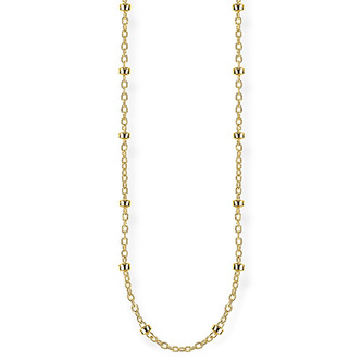 Řetízek Thomas Sabo, KE1890-413-39-L50v, Sterling Silver, 925 Sterling silver, 18k yellow gold plating