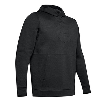 Pánská mikina Under Armour, Athlete Recovery Fleece Graphic Hoodie-B | Černá | 1344145-001-XL