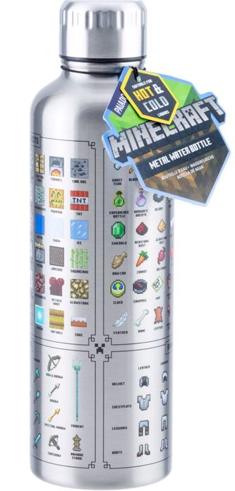 Nerezová fľaša na pitie Minecraft: Zbrane (objem 500 ml)