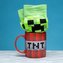 Darčekový set - hrnček s ponožkami Minecraft: TNT (objem 315 ml|EU 41 - 46)