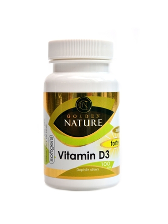 Golden Nature - Vitamin D3 2000 I.U. SOFTGELS 100 kapslí Golden Nature - Vitamin D3 2000 I.U. SOFTGELS 100 kapslí