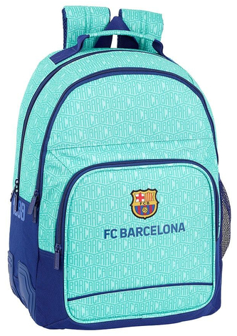 Školní batoh FC Barcelona: (objem 20 litrů|32 x 42 x 15 cm) tyrkysový polyester